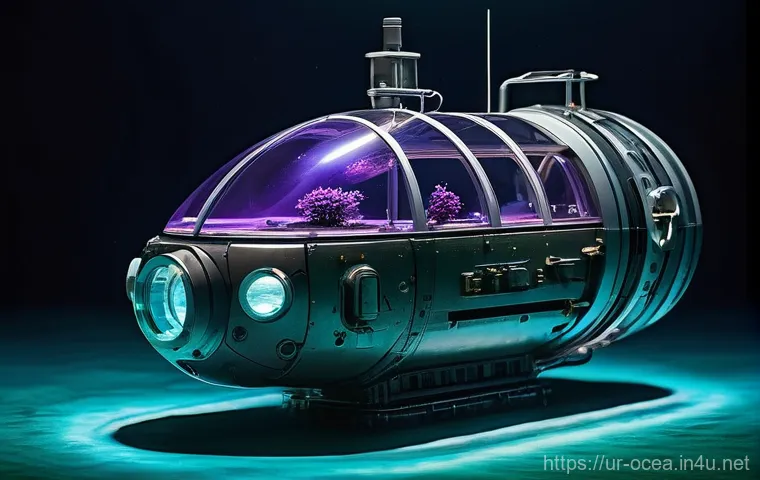 심해 미생물과 생태적 기능 - **"A breathtaking, mysterious underwater scene in the deepest ocean trench, where no sunlight reache... 심해 미생물과 생태적 기능 - **"A breathtaking, mysterious underwater scene in the deepest ocean trench, where no sunlight reache...